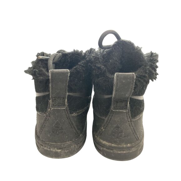 Nike 859427 Woodside Chukka Toddler Boys Size 6C Black Fur Lined Boots shoes - Picture 3 of 7